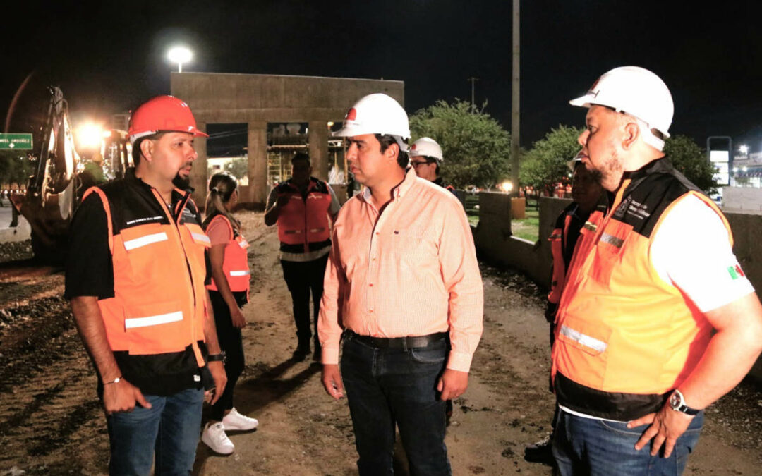 Realiza Nava supervisión  nocturna de obras